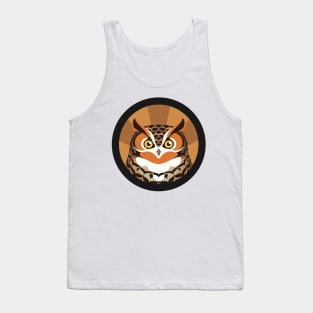 Great horned Owl Logo Tank Top